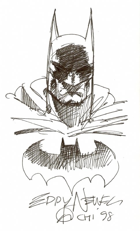 Batman By Eddie Newell In Jerry Butlers Batman Comic Art Gallery Room 0478